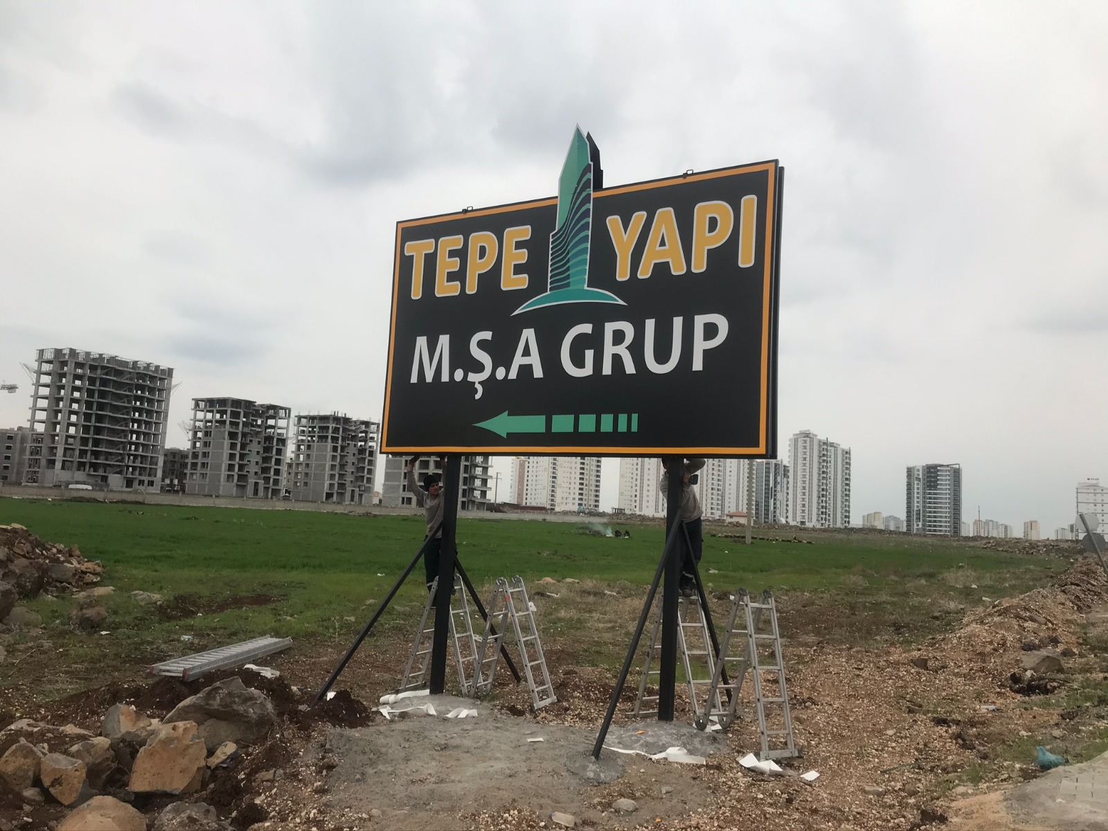 Diyarbakır Tepe Yapı MSA Grup kutu harf tabela